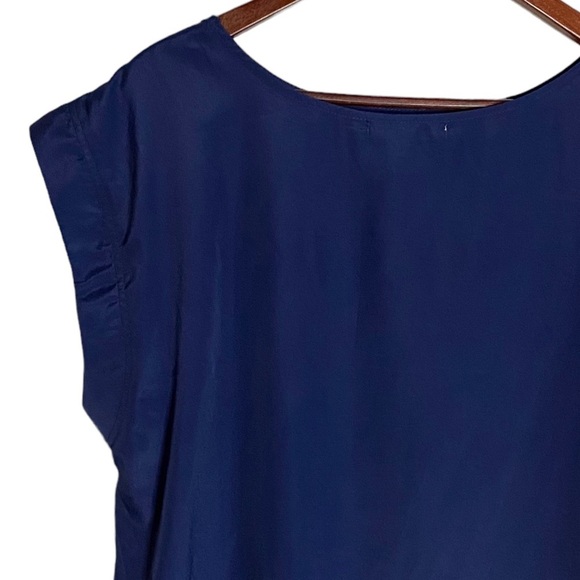 Ya Los Angeles Geometric Graphic Print Boatneck Mini Short Shift Dress Large L - Picture 10 of 15